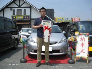 中古車　ﾌﾟﾘｳｽα　他府県ナンバー　希望ナンバー　オリンピックナンバー　寄付金