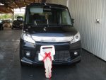 中古車　スペーシアカスタム　リペア　ガラス　三木店