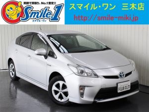 中古車購入　プリウスＳ　エアロ付き　新車市場カーベル三木店