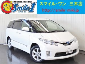 中古車　エスティマ　7人乗り　ファミリー