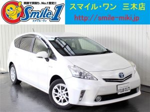 中古車　プリウスα　コーティング　ガラスコーティング